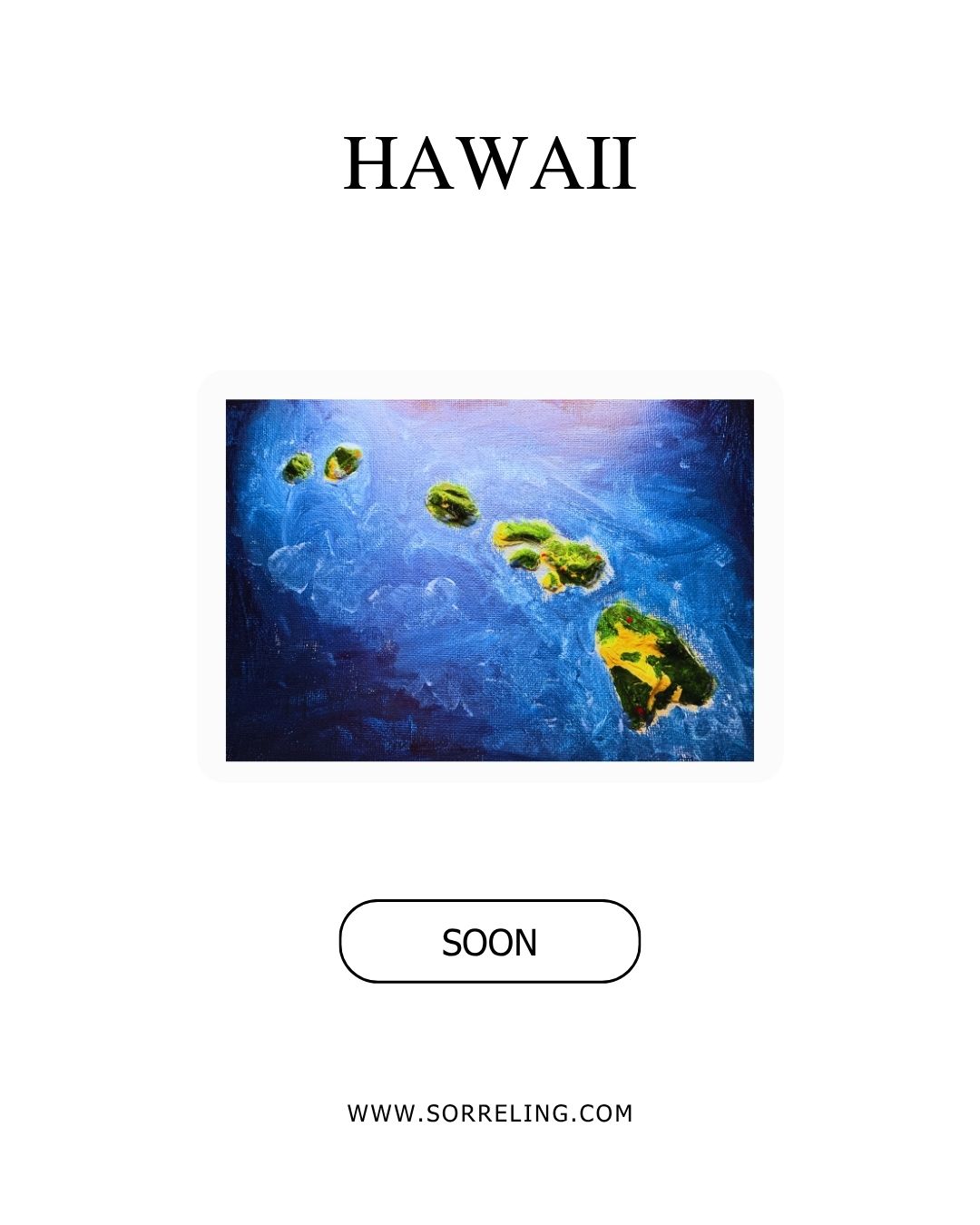 Hawaiian Topography Clay Map